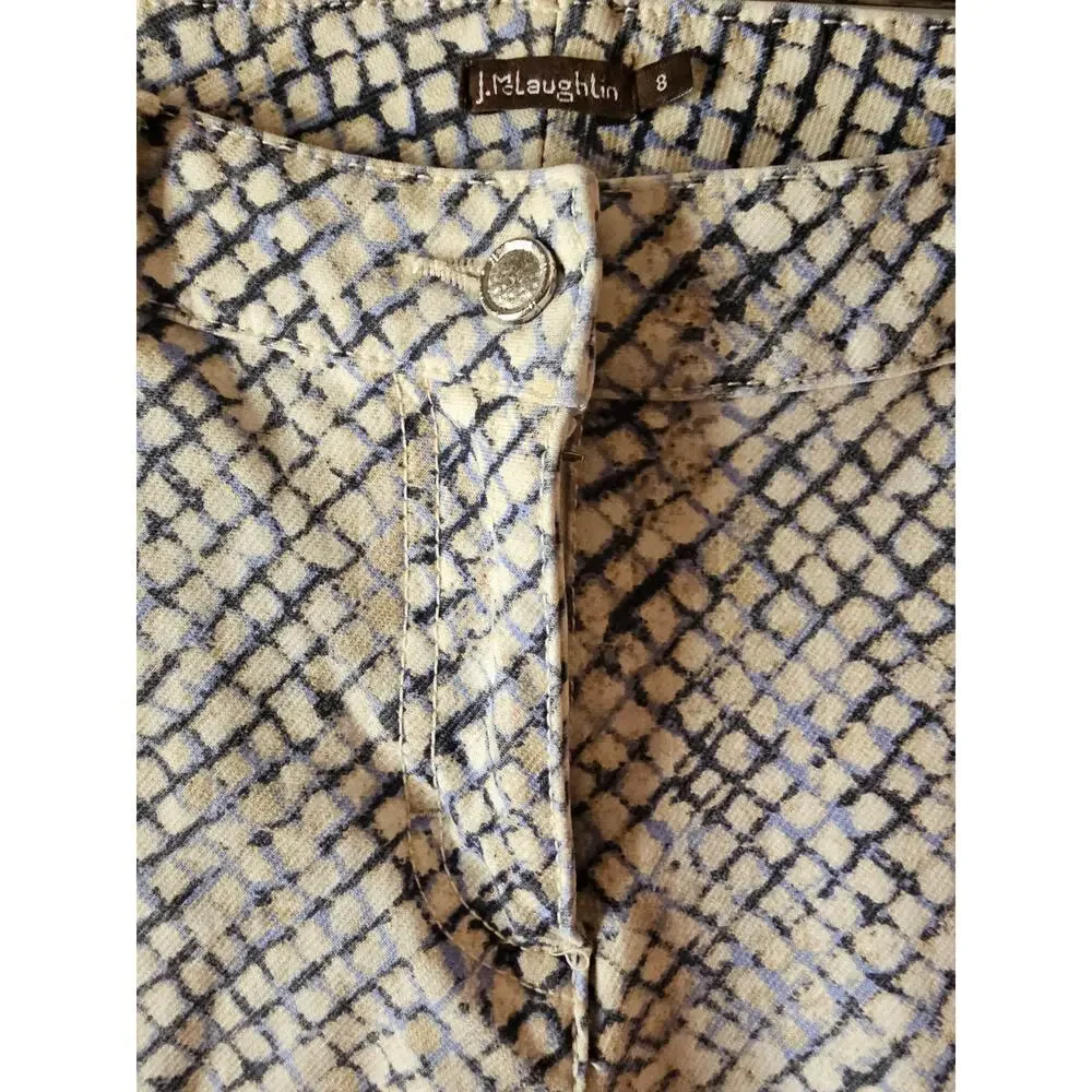 J.McLaughlin Lexi Skinny Jeans Snakeskin Print Women's Size 8 WP213
